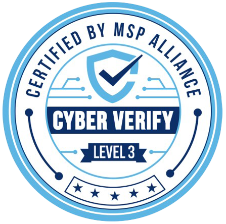 MSP Alliance Cyber Verify level 3 Badge